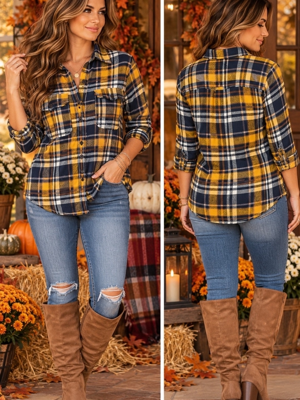 Ricky Singh Plaid Flannel Button Down Shirt Size S